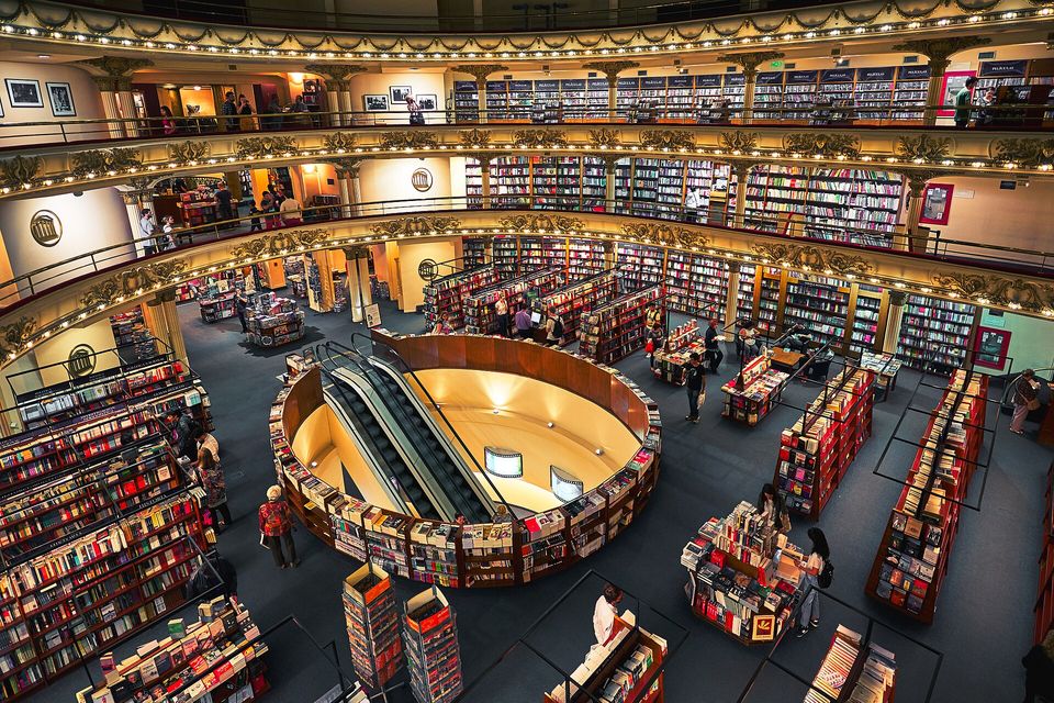 Interior of El Ateneo Grand Splendid bookstore, a former theater