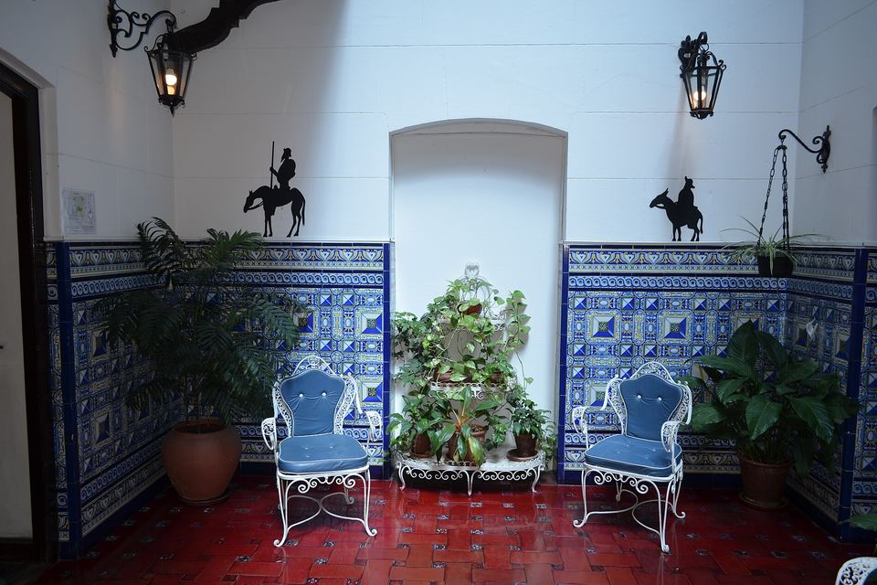 Andalusian patio of the Evita Museum in Palermo