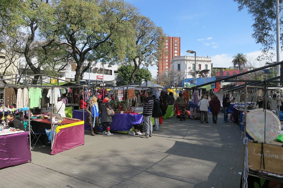 Craft fair in Plaza Serrano, Palermo Soho