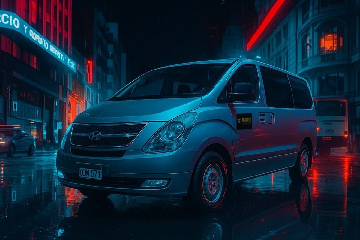 Hyundai H1 de Taxifly, van Confortfly para hasta 7 pasajeros