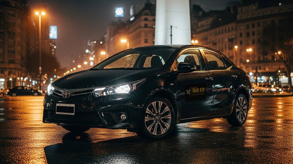 Toyota Corolla Híbrido de la flota Taxifly